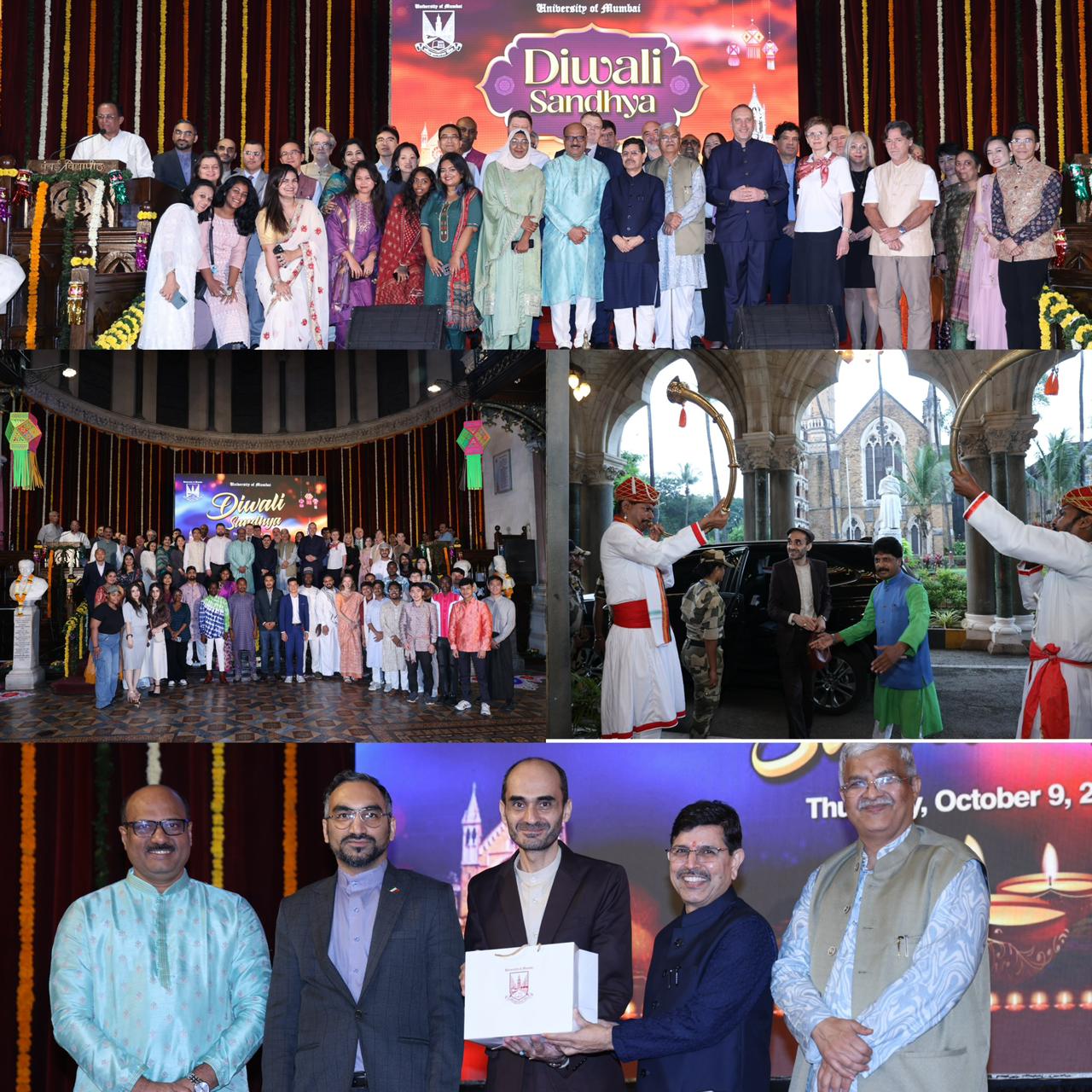 Diwali celebration at the University of Mumbai’s Fort campus